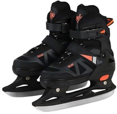 LuminescentDream Schlittschuhe für Damen und Herren Eisschnelllauf Anfänger verstellbare Schlittschuhe Bequeme Passform Eislaufschuhe mit Schnellschnürsystem Push-Lock-Schnalle für Sicheren Halt