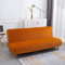 Orange Velvet Stretch Sofa Bed Cover Folding Slipcover Without Armrests Soft and Elastic Couch Protector for 2 3 Seater Sleeper Sofa