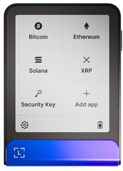 Ledger Flex – Krypto-Wallet – verwalte Digitale Assets sicher (Neptunblau) | 2,8 Gorilla Glass Touchscreen-Signer. NFC. Bluetooth. Secure Element. Privates Backup