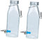Milisten 1 Set Hanging Glass Water Bottle for Small Pets Quiet Water Dispenser for Rabbits Guinea Pigs and More Leak Design for Clean Cages