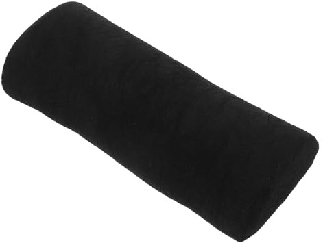 SILENRADAWN Reposabrazos Manicura Negro Desmontable Cojín de Esponja y Tela, Ligero y Cómodo para Salones de Uñas y Cuidado Personal