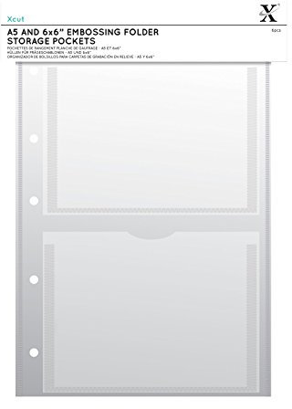 Xcut Docrafts Storage Wallets A5 Pockets 5pc Aufbewahrungsbörse, Papier, Clear, A4