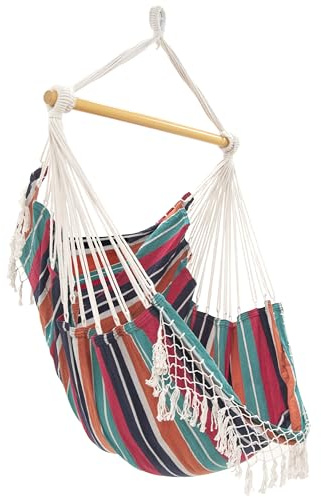 Vivere B530 Hängematte Sessel Baumwolle, Plumeria mehrfabig