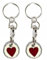 Fabulouz 2pc Shopping Trolley Token Set | New £1 Pound Coin Trolley Token | Supermarket Cart Shopping Trolleys Keyring | Trolley Coin Key Ring | Valentine Gift For Her | Trolly Coin Uk | HEART DESIGN