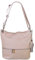 Freyday Echtleder Schultertasche in vielen Farben und verstellbarem Gurt Umhängetasche KH03 (Altrosa)
