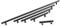 Kitchen Cupboard Cabinet T-Bar Door Handle Black 480mm