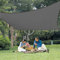 LOVE STORY Voile d'ombrage Rectangulaire 3x3m Toile Ombrage Respirant HDPE Protection 95% UV pour Jardin Extérieur Terrass,Anthracite
