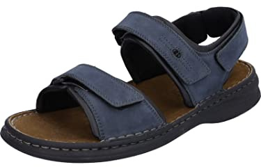 Josef Seibel Homme Sandales Classiques Rafe, Monsieur Sandales,Largeur G (Normale),Sandale,Chaussure d'été,Bleu (Ocean/Schwarz),40 EU / 6.5 UK