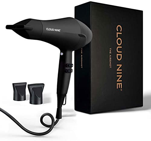 CLOUD NINE The Airshot - Elektrischer Fön - Haarfreundliche Styling-Technologie für gesünderes, glänzendes Haar - Keramik-Heizelement mit Mineralien angereichert - Antistatik-Technologie, Anti-Frizz