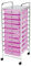Home Treats Storage Trolley On Wheels | Pink 10 Drawer Storage Unit For Salon, Beauty Make Up, Home Office Organiser (10 Drawer, Pink)