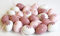24 Stück Deko Ostereier 6 cm Eier zum Hängen Osterhänger Ostern rosa Blumen P (D)
