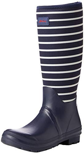 Joules 209662 Donna Stivali in gomma, Banda Blu Navy Francese, 43 EU