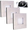 max K O M F O R T 3er SET LED Treppenbeleuchtung 230V warmweiß 0,5W ECKIG Aluminium Treppenleuchte Wand Einbauleuchte Einbaustrahler Treppenlicht Flurleuchte 6103S