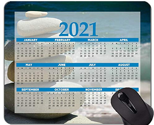 Yanteng 2021 Mouse Pad Kalender, Zen Stones Zen Rubber Mouse Pad