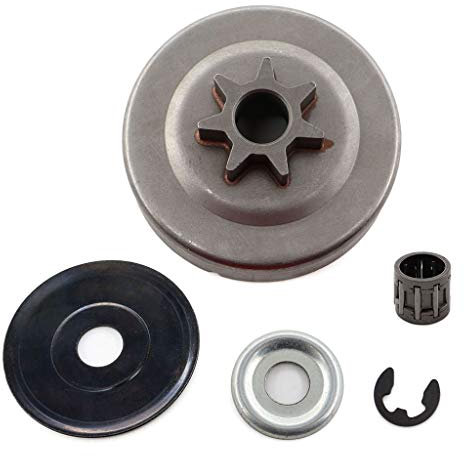 HURI Kettenantrieb Kettenrad 325 7Z mit Nadellager Scheibe Sprengring für Stihl 024 026 MS240 MS260 MS261 MS270 MS271 MS281 MS291 Motorsäge Kettensäge 1121-640-2004