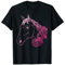 Pferdeliebhaber Pferd Blumenkranz Blumen Reiter Pferdehalter T-Shirt
