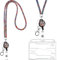 Kristall Lanyard Halskette mit Transparentem ID Kartenhalter und Schlüsselring, Bling Strass Kristall Lanyard Riemen Klar Ausweishalter und Umhängeband (Mehrfarbig mit Schwarz)
