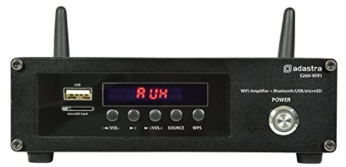 Adastra | WiFi Internet Steaming Amplifier | 2 x 60 Watts, Bluetooth