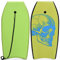 GYMAX Surfbrett 105 x 51 cm, Schwimmbrett mit Zugseil, max. Belastung: 85 kg, Bodyboard Surfboard mit EPS Schaumstoff-Kern, für Kinder & Erwachsene (Grün)