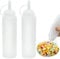 2 Pcs Bouteille à Condiments, Bouteille de Sauce,8 oz Presser Les Bouteilles, Flacon Souple en Plastique,pour la Peinture, la Cuisson, Le Ketchup, l'huile d'olive 250ML
