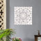 Jetcloud Décoration murale en bois creux sculpté à suspendre - Décoration murale rustique pour maison, couloir, chambre à coucher, salon, café, bureau (carré) - 30 cm