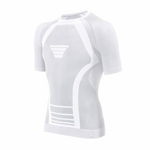 Risalti Funktionsunterwäsche Herren Damen Extreme Unisex - Kurzarm Thermounterwäsche Herren und Damen, ThermoShirt Atmungsaktives, Funktionsunterhemd Nahtlose Winter-Bekleidung - Made in Italy