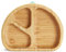 Munchkin Assiette Bambou Divisée | Assiette Bébé avec Compartiments Idéale pour Diversification | Assiette Ventouse Bébé & Tout-Petit à partir de 6 Mois | Sans BPA