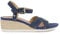 Geox Fille Ischia Corda Racine Accueil Femme Sandales-et-nu-pieds, Bleu Marine, 41 EU