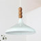 bamyum Champion Pendelleuchte aus Holz, 35 cm Hängelampe Metall E27 Moderne Esstisch Lampe, Skandinavisch Pendellampe für Schlafzimmer Wohnzimmer Küche Esstisch, Küchenlampe Hängend Weiß