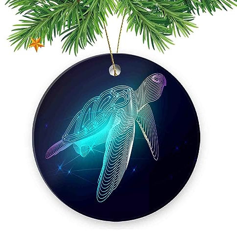 Weihnachtsbaumschmuck zum Sammeln, 7,6 cm, blaue Schildkröte, für Familie