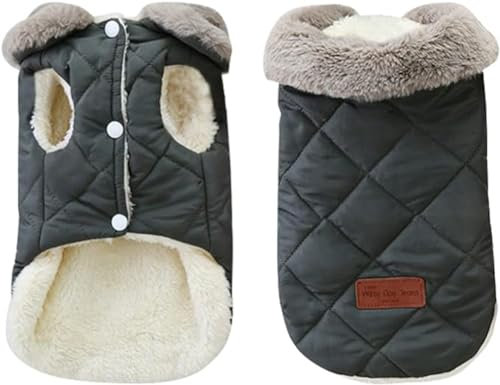 Hunde-Winterweste, wasserdicht, winddicht, warme Jacke, Fleece, für kleine, mittelgroße und große Hunde