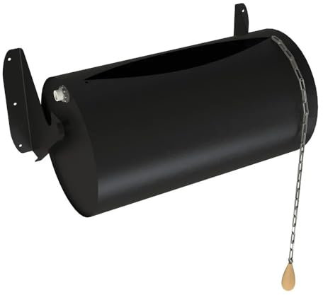 Sauflex Doccia a cascata in acciaio inox per sauna – 19 litri, montabile, ricarica automatica, doccia a secchio, accessori per sauna