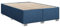 vidaXL Bettgestell, Bett mit Bettfüße Lattenrost, Polsterbett für Schlafzimmer, Doppelbett Bettrahmen, Modern, Blau 140x200cm Stoff
