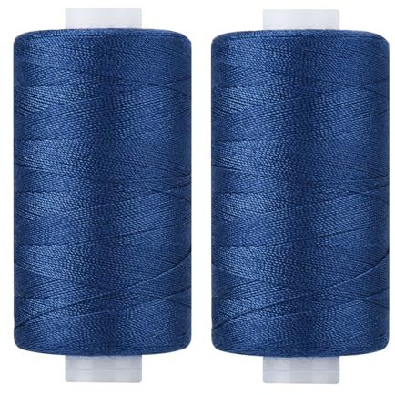 Simthread Polyester Nähgarn Quiltgarn für Nähen und Quilten Maschinen - Marineblau 550 Yards/Spule