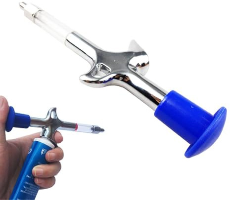 Grease Dispenser, Grease Injector Guns Tool, Nozzle Syringe Oiling For Greasing Headset Bearings, Pedals, Flywheel,Hubs, Bottom Brackets