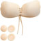 Reggiseno Invisibile,Reggiseno Adesivo,Reggiseno Senza Spalline,Coppe Adesive, Push Up Copricapezzoli Reggiseno,Riutilizzabile Traspirante Pasta per