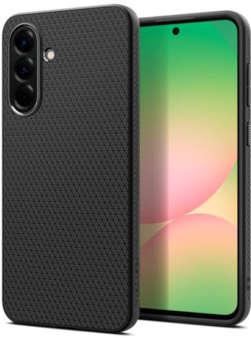 Spigen Liquid Air Hülle für Samsung Galaxy A56 5G [Anti-Rutsch] Militärschutz Handyhülle mit Stoßfesten Schutzecken Case – Matte Black