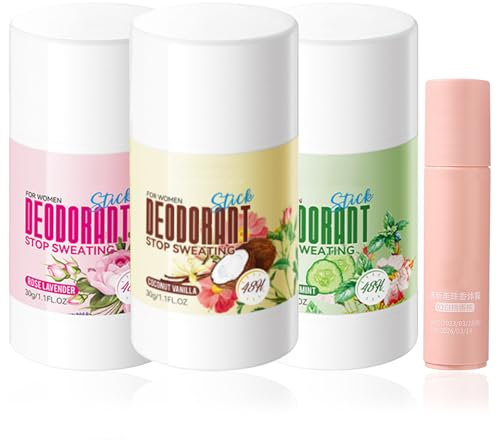 3 Stück Deo für Kinder Körperdeodorant Kinder Natürliches Deodorant Roll-on-Deodorant für Kinder Trockene Haut Verhindern Schützt die Haut und Riecht Frisch und Angenehm