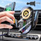 15W Handyhalterung Auto mit Ladefunktion, Automatischer Klemmung Induktive Ladestation Auto für Lüftung+Saugnapf, Fast Wireless Charger Kompatibel für iPhone 16/15/14/13, Galaxy S24 (Schwarz)
