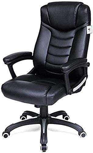 Luxus-Chefstuhl, großer hoher Chefsessel, Chefsessel, Chefsessel, langlebiger und Stabiler Bürostuhl, hohes weiches Leder, verstellbar,