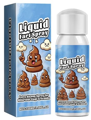 GNAUMORE Aerosoles de Broma para Pedos,Fart Spray Fetido Broma Juguete,Seguros y Portátiles Extra Fuertes Apestosos Juguetes Difíciles,Halloween Herramienta Divertida,100ml