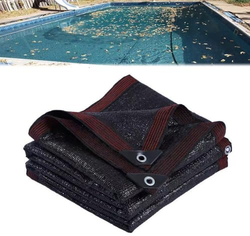 Filet Anti-Feuilles Piscine Rectangle,Bâche Protection pour Piscines Creusées Et Hors Sol Couverture Volet Piscine pour Bloquer Feuilles Mortes et Déb(2x6m(6.6x19.7ft))