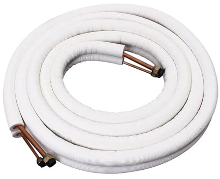 Tubi Da 1/2/3/4/7 Metri, Raccordi for Aria Condizionata Da 1/4'' 3/8'', for Kit Di Cablaggio for Tubazioni A Spirale Del Condizionatore D'aria Split Confezionato(7M)