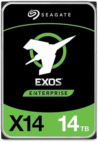 Seagate Exos X14 - Disco rigido interno Enterprise ST14000NM0408 da 3,5 pollici HDD SATA 6 Gb/s 7200 giri/min 256 MB cache (ricondizionato)