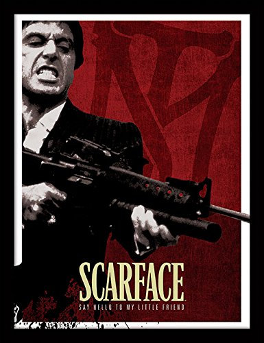 Scarface 'Blut rot' Memorabilia,30 x 40 cm