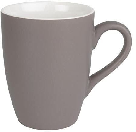 Olympia Matt Pastel Porcelain Mug 340Ml 12Oz Serving Cup Tableware Home Grey 6pc