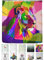 arteneur® Rideau de douche, anti-moisissure, motif de lion, 180 x 200 cm, recyclé, Öko-Tex Standard 100, ourlet lesté, opaque, étanche, lavable, 12 anneaux et e-book (français non garanti)