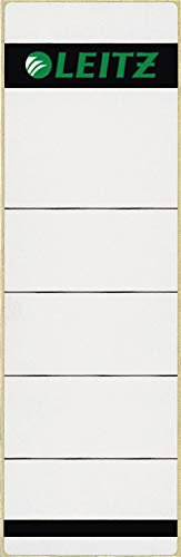 Leitz 16420085 Selbstklebend Rückenschild Papier (Kurz, Breit) 100 Stück grau