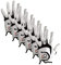 FINGER TEN Golfhandschuhe Herren Linke Rechte Hand Golf Handschuhe Leder Cabretta Handschuh Links orde Rechts Wert 6 Stück (Not Paar), Golfhandschuh Männer Golfer Allwetter Griff (Links M, 6 Stück)