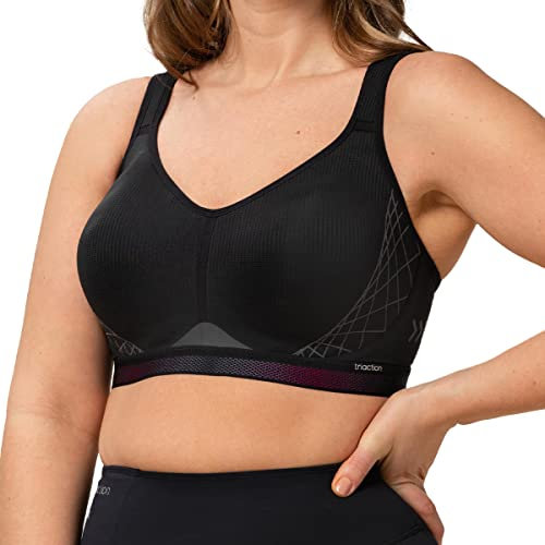Triumph Womens Triaction Cardio Flow Ex Racerback Sports Bra, Black, 36B UK